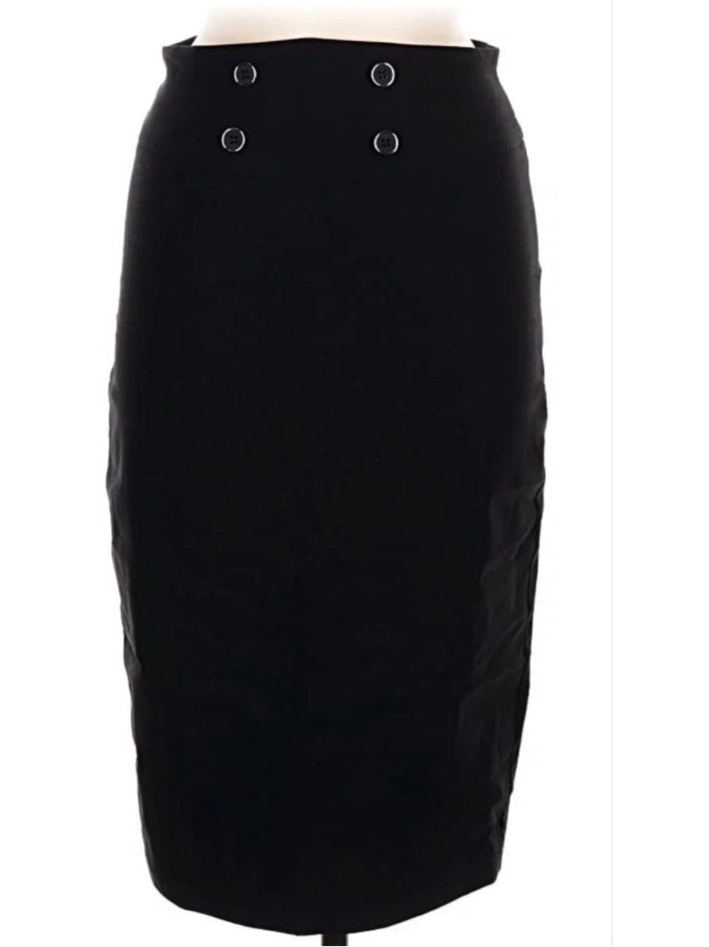 Belle Poque Black Midi Skirt, Black, Size Medium, NWT